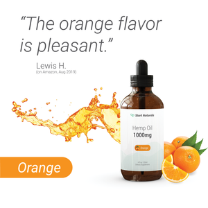 Orange Hemp Oil, 1000mg. 4 fl oz 120ml with immunity boost and ,pain ,anxiety and sleep relief